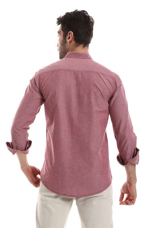 White Rabbit - Front Buttoned Down Plain Men Shirt For Men