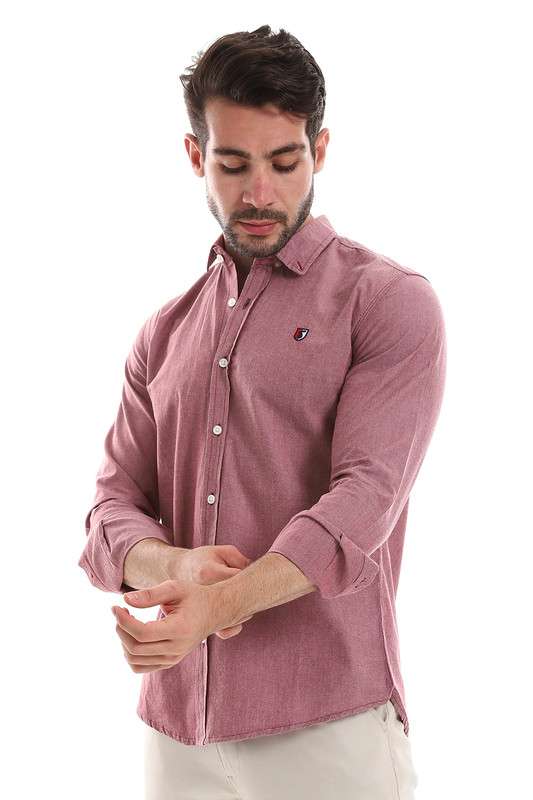 White Rabbit - Front Buttoned Down Plain Men Shirt For Men