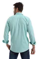 White Rabbit - Front Buttoned Down Plain Men Shirt For Men