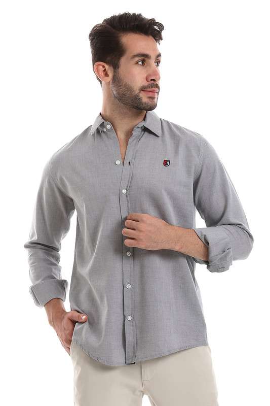 White Rabbit - Front Buttoned Down Plain Men Shirt For Men