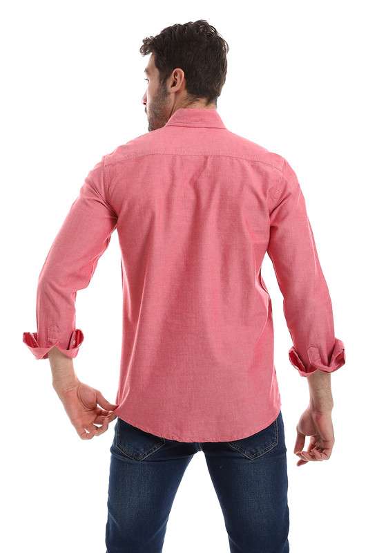 White Rabbit - Front Buttoned Down Plain Men Shirt For Men