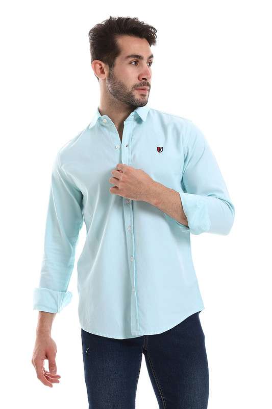 White Rabbit - Front Buttoned Down Plain Men Shirt For Men