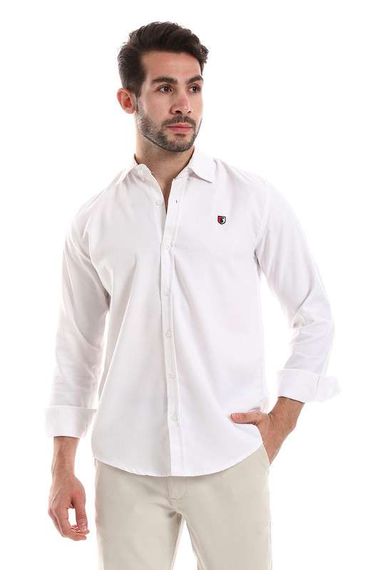 White Rabbit - Front Buttoned Down Plain Men Shirt For Men