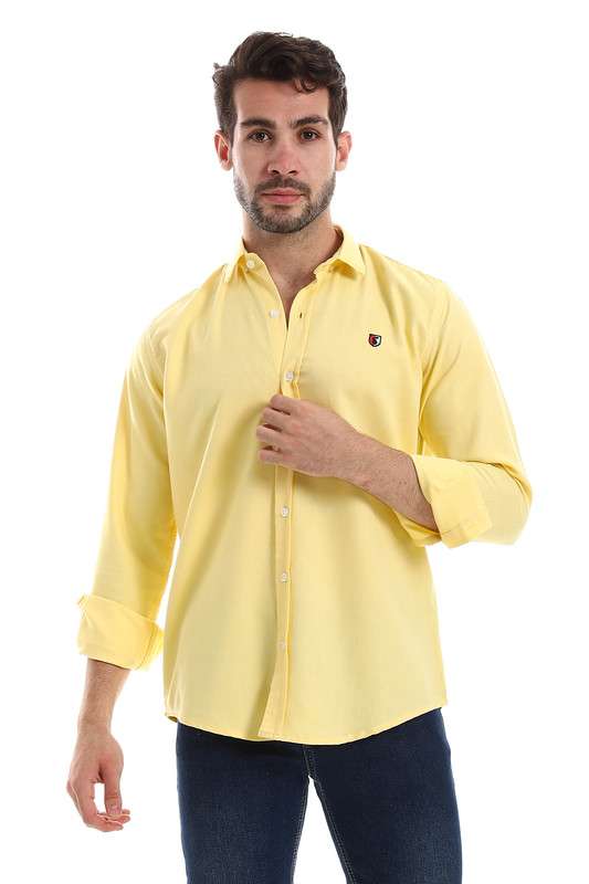 White Rabbit - Front Buttoned Down Plain Men Shirt For Men
