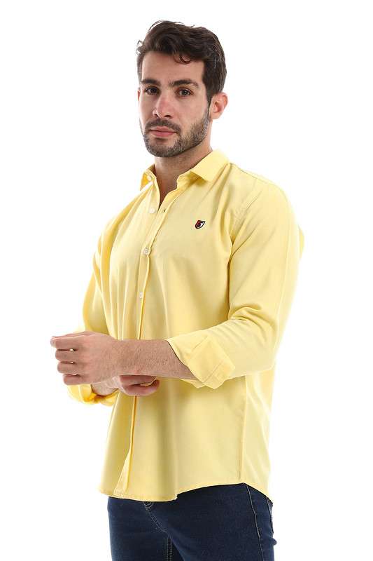 White Rabbit - Front Buttoned Down Plain Men Shirt For Men