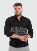 White Rabbit Printed Long Sleeves Button Down Shirt