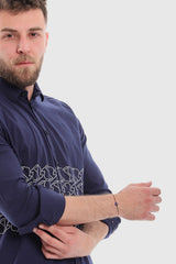 White Rabbit Printed Long Sleeves Button Down Shirt