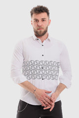 White Rabbit Printed Long Sleeves Button Down Shirt
