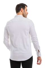 White Rabbit - Cuff Long Sleeves Printed Shirt For Men