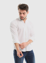 White Rabbit Plain Buttoned Down Long Sleeves Shirt