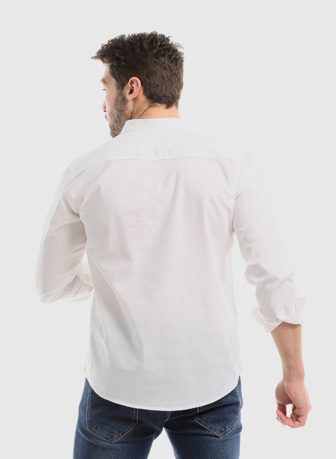 White Rabbit Plain Buttoned Down Long Sleeves Shirt
