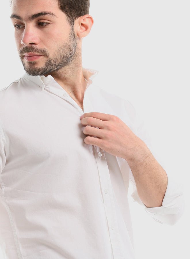 White Rabbit Plain Buttoned Down Long Sleeves Shirt