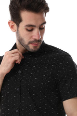 White Rabbit Self Pattern Buttons Down Closure Shirt