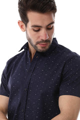 White Rabbit Self Pattern Buttons Down Closure Shirt