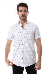 White Rabbit Self Pattern Buttons Down Closure Shirt