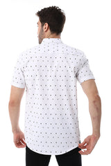White Rabbit Self Pattern Buttons Down Closure Shirt