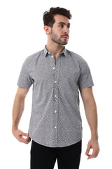 White Rabbit  Self Pattern Short Sleeves Shirt