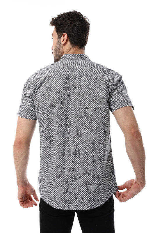 White Rabbit  Self Pattern Short Sleeves Shirt