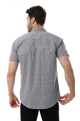 White Rabbit  Self Pattern Short Sleeves Shirt