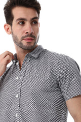 White Rabbit  Self Pattern Short Sleeves Shirt