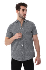 White Rabbit  Self Pattern Short Sleeves Shirt