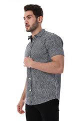 White Rabbit  Self Pattern Short Sleeves Shirt