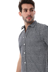 White Rabbit  Self Pattern Short Sleeves Shirt