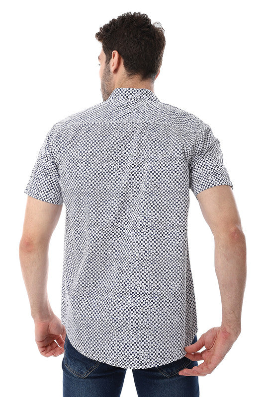 White Rabbit  Self Pattern Short Sleeves Shirt