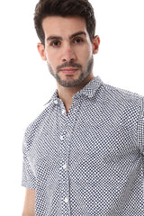 White Rabbit  Self Pattern Short Sleeves Shirt