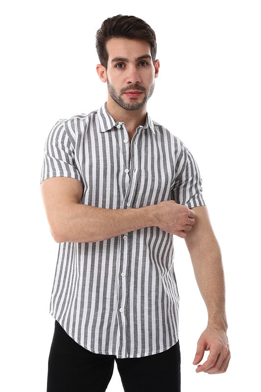 White Rabbit Awning Strip Pattern Shirt