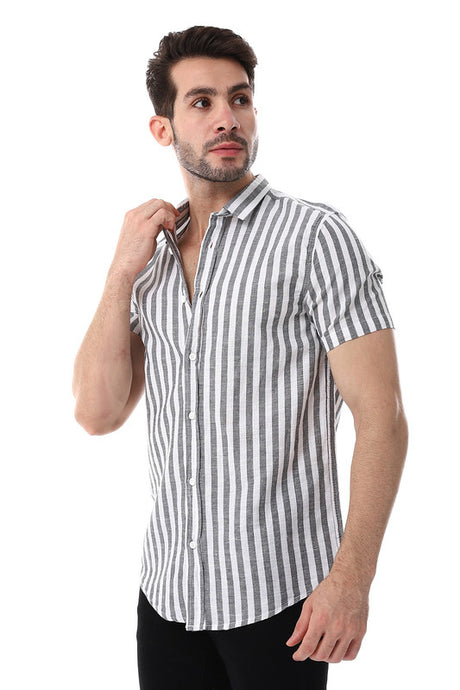 White Rabbit Awning Strip Pattern Shirt