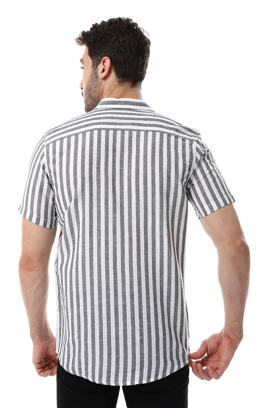 White Rabbit Awning Strip Pattern Shirt