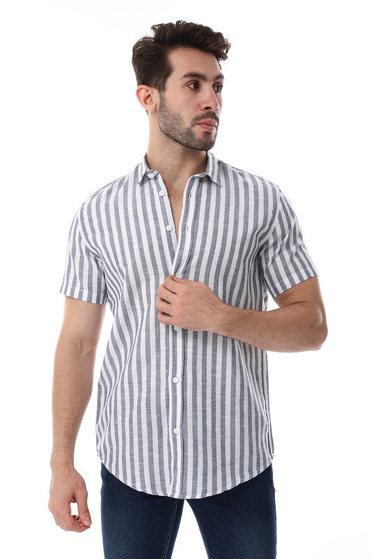 White Rabbit Awning Strip Pattern Shirt