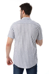 White Rabbit Awning Strip Pattern Shirt
