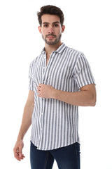 White Rabbit Awning Strip Pattern Shirt