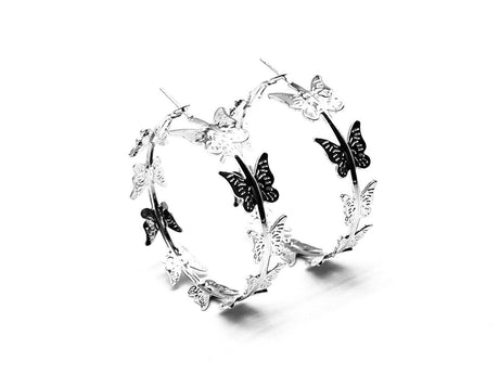 Fluffy - Flying Butterflies Earring