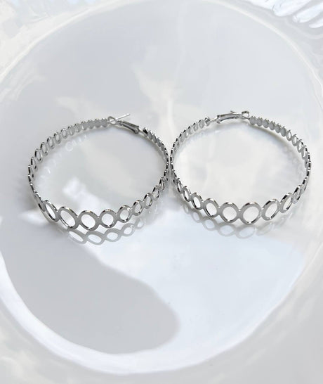 Fluffy - Oval Chains Earring