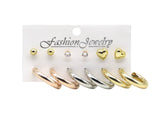 Fluffy - Bold Set Of Earring Fluffy - Gold