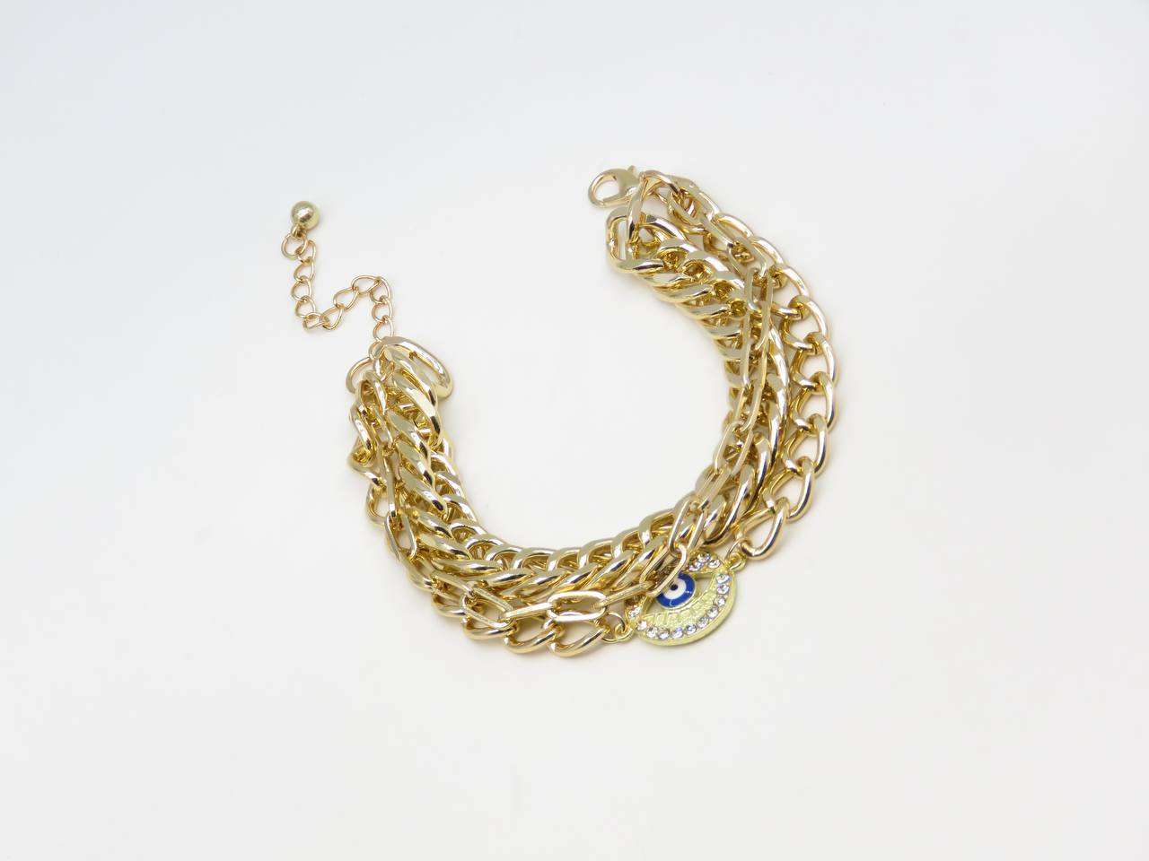 Fluffy - Eye Chains tangled Bracelet Of Fluffy Women's Accessories-Gold