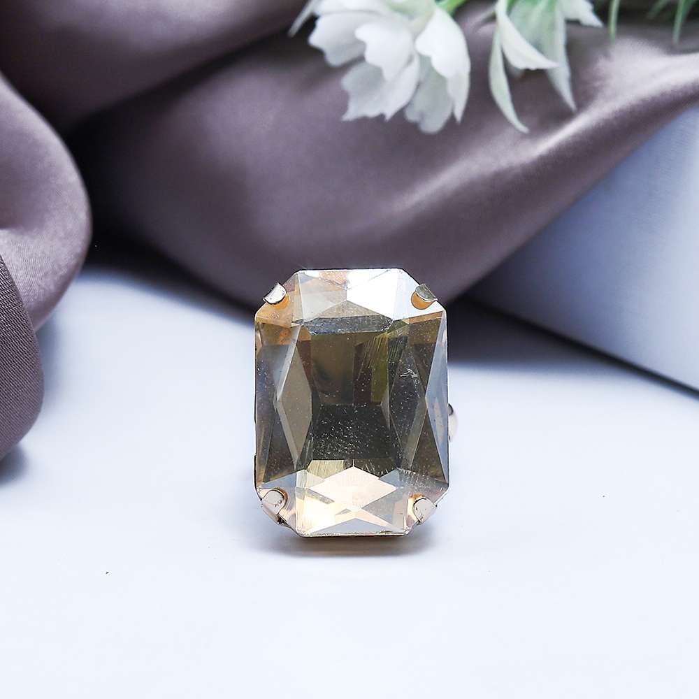 Fluffy - Glass Stretchable Earing Fluffy Women's Accessories-transparent