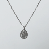 Fluffy - Brilliant Pear Soft Necklaces Of Fluffy Women's Accessories-Silver