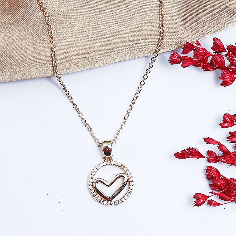 Fluffy - Heart Soft Necklaces Of Fluffy Women's Accessories-Gold