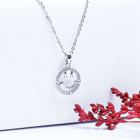 Fluffy - Emoji Face Soft Necklaces Of Fluffy Women's Accessories-Gold