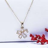 Fluffy - Bright rose Soft Necklaces Of Fluffy Women's Accessories-Gold