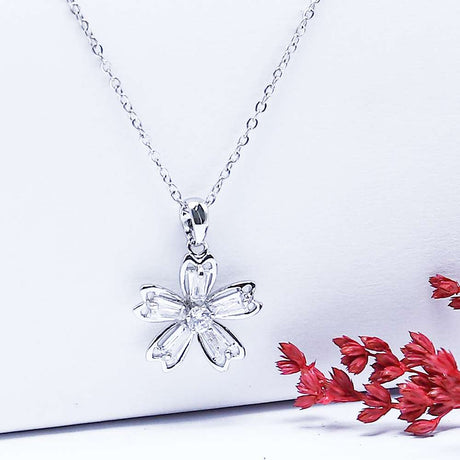 Fluffy - Bright rose Soft Necklaces Of Fluffy Women's Accessories-Gold