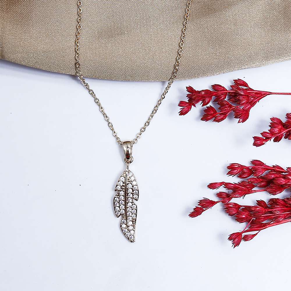 Fluffy - Feather Soft Necklaces Of Fluffy Women's Accessories-Gold