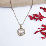 Fluffy - Face Of Rose Soft Necklaces Of Fluffy Women's Accessories-Gold