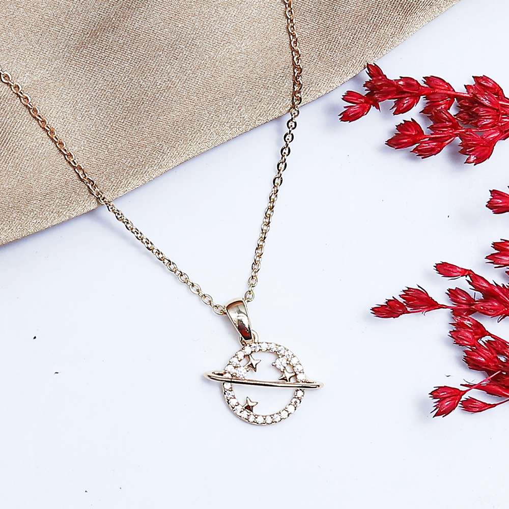 Fluffy - Globe Soft Necklaces Of Fluffy Women's Accessories-Gold