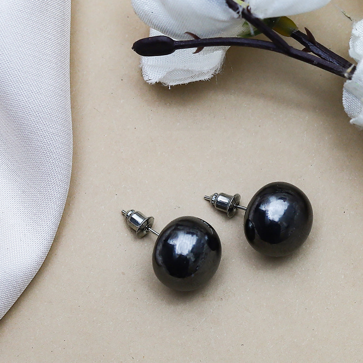 Fluffy -Earring Women's Accessories-Black