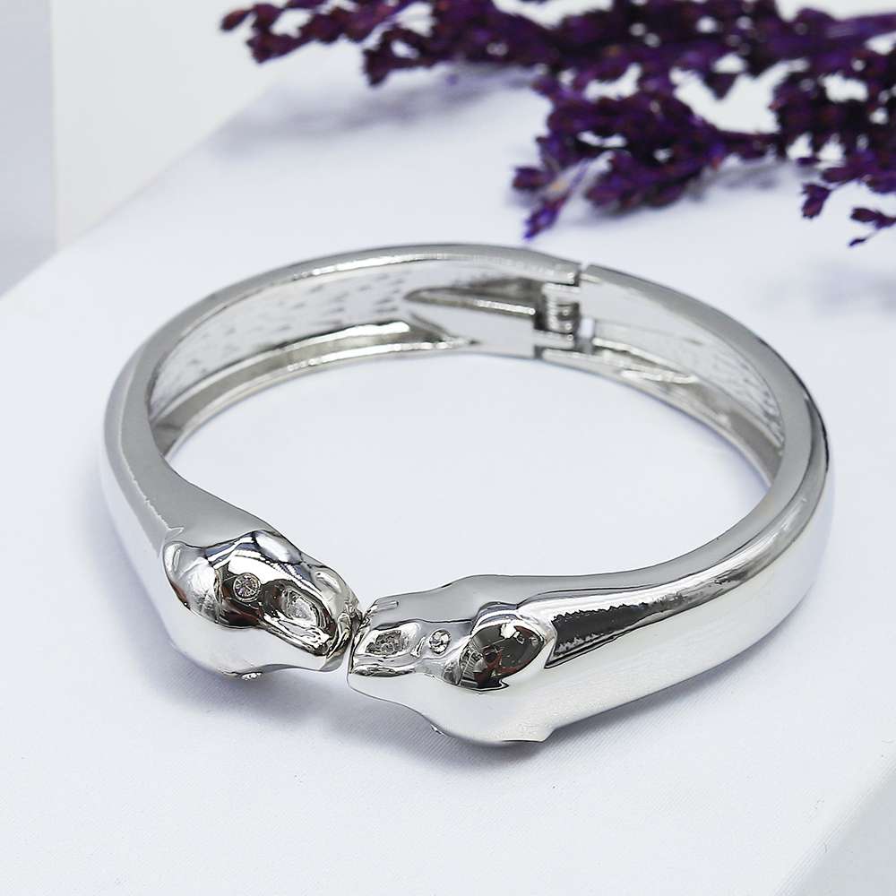 Fluffy - Snake with two heads Bold Bracelet Of Fluffy Women's Accessories-Gold